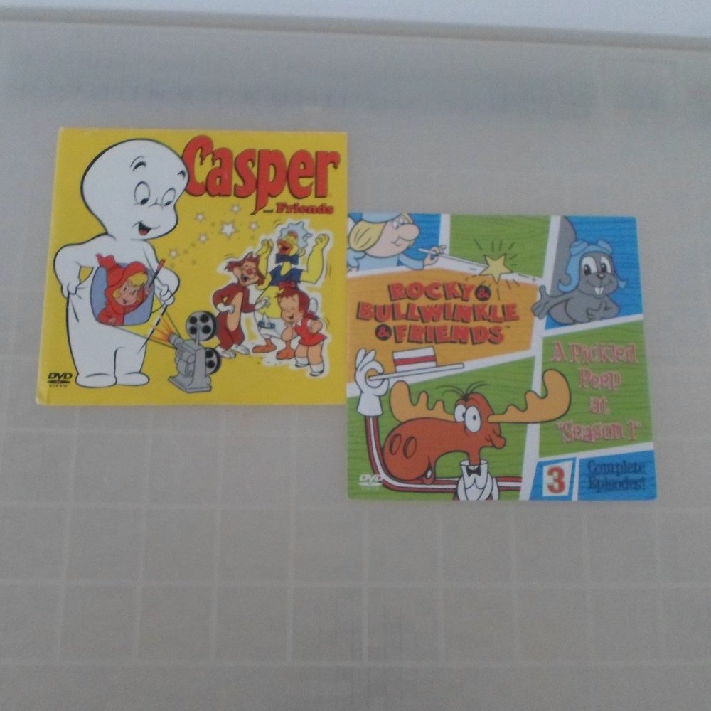 Casper / Rocky & Bullwinkle and Friends Promotional DVDs - Set of 2